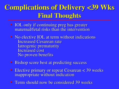 Ppt Complications Of Delivery Before 39 Weeks Ob Perspective