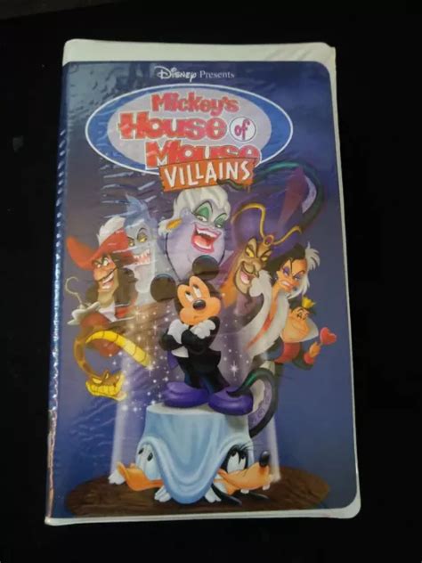 WALT DISNEY MICKEY S House Of Mouse Villains VHS Movie Clamshell