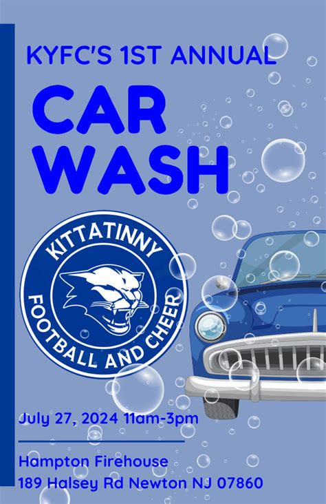 1st Annual Kittatinny Youth Football and Cheer Car Wash | Life In ...