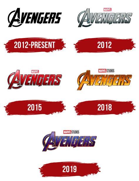 Red Marvel Avengers Logo