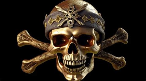 Skull Pirate Illustration Pirate Skull Head Png And Vector With