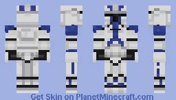 501st Clone trooper Minecraft Skin