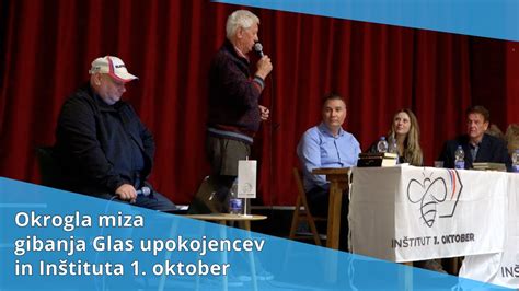 Okrogla miza gibanja Glas upokojencev in Inštituta 1 oktober YouTube