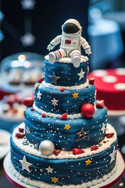 Un Délicieux Gâteau D astronaute En 3d Photo Gratuite