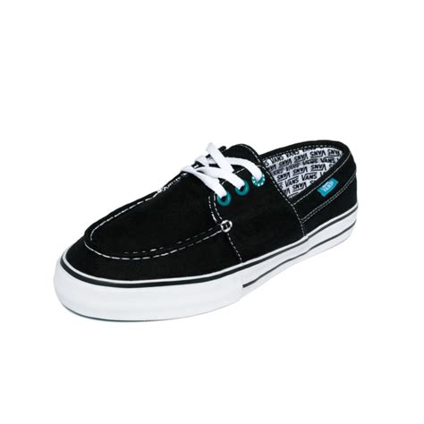 Vans Hullie Boat Shoes in Blue (black/enamel blue) | Lyst