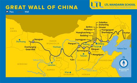 Great Wall of China Map (2024) | 10 Must Visit Sections