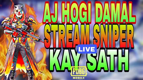 AJ HOGI DAMAL WITH STREAM SNIPER IN PUBG MOBILE TMG ARHAM IS LIVE