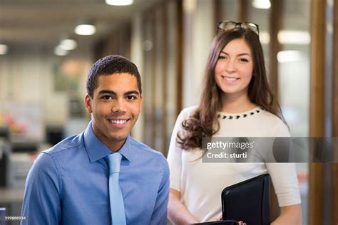 University Students On A Work Placement High Res Stock Photo Getty Images