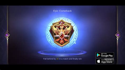 HOW TO GET EPIC COMEBACK ACHIEVEMENT MOBILE LEGENDS FALL BEHIND 20