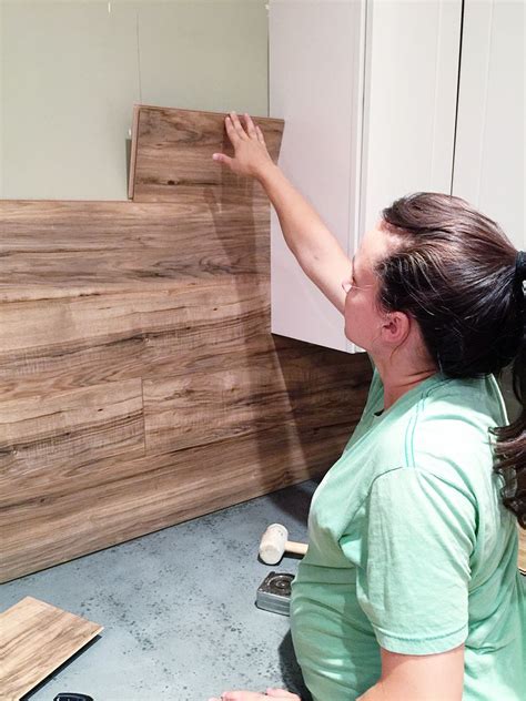 Laminate Flooring Backsplash It Looks Like Wood Bower Power