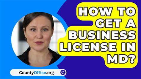 How To Get A Business License In Md Youtube