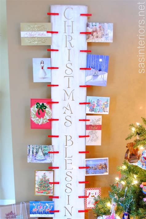 Diy Christmas Card Holders That Double As Festive Decor The Saw Guy