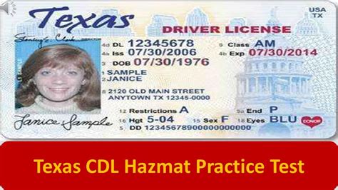 Texas Cdl Hazmat Test Questions And Answers Free Printable D