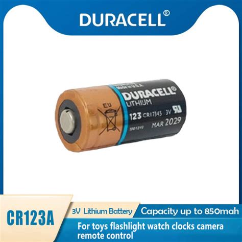 Duracell Cr123a Cr123 123a 123 Cr17345 3v Lithium Battery Lazada