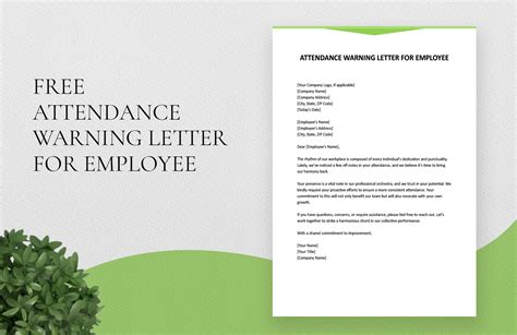 Attendance Warning Letter Templates In Word Free Download