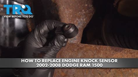 How To Replace Engine Knock Sensor 2002 2008 Dodge Ram 1500 YouTube