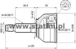 Przegub Statim Zestaw Przegubu Półoż Napędowa C 470 Opinie i ceny na