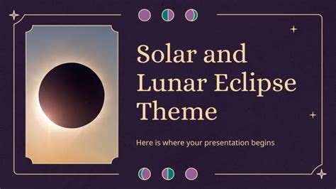 Solar and Lunar Eclipse Theme | Google Slides & PPT