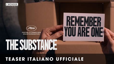 THE SUBSTANCE Teaser Trailer Italiano Ufficiale HD DAL 30 OTTOBRE