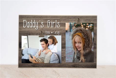 Daddy's Girl Father Daughter Photo Frame Personalized - Etsy