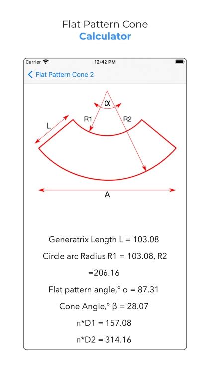 Flat Pattern Cone Calculator By Bhavinkumar Satashiya