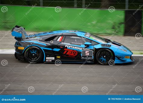 Lamborghini Hurac N Super Trofeo Race At Monza Editorial Stock Image