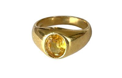 Vintage Yellow Sapphire Ring