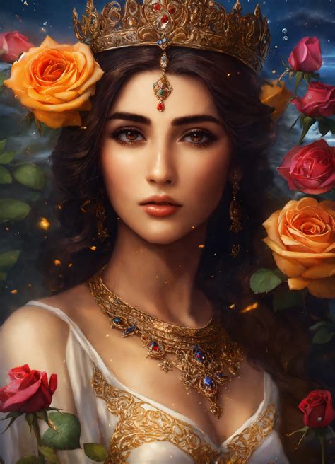 Lexica Armenian Goddess Astlik Ast Ik Astghik Beauty Water Roses Star