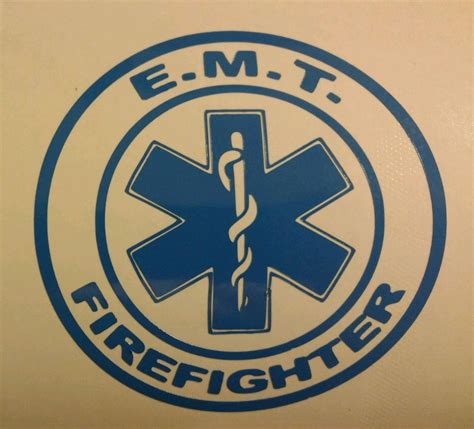 Emt Firefighter Fire Dept Rescue Vinyl Decal Sticker Emr First Etsy