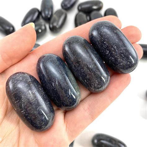 One Polished Lazulite Stone Natural Lazulite Tumbled Etsy