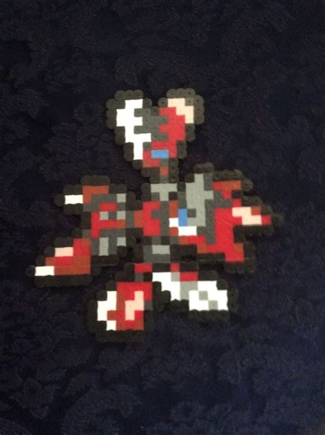 Pokemon Perler beads- Scyther, Scizor, Mega Scizor evolutionary line ...