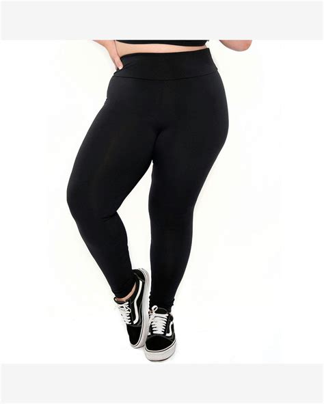 Riachuelo Cal A Legging Selene B Sica Fitness Plus Size Feminina Preto