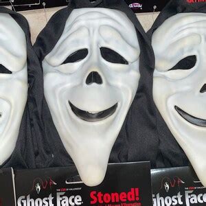 Scary Movie Stoned Ghost Face With Shroud Costume Mask With flaws NWT ...