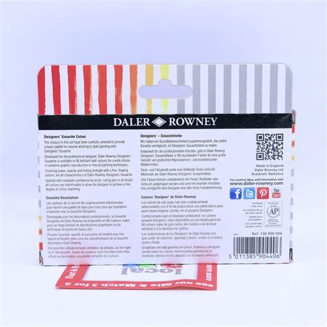 Daler Rowney Professional Designers Gouache Paint Set 6 X 15ML