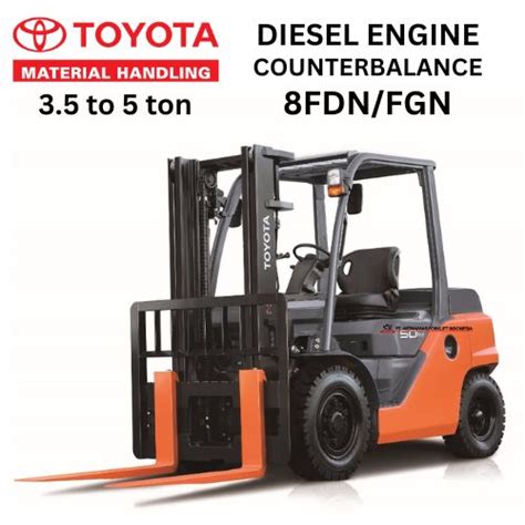 Toyota Forklift Diesel 5 Ton 8fd50n