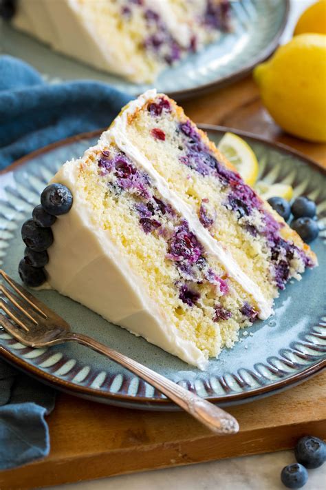 Lemon Blueberry Layer Cake