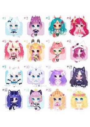 An Image Of Many Cute Anime Cats