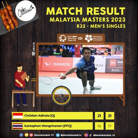 Bhulukhuduk TV On Twitter PERODUA Malaysia Masters 2023 Presented By