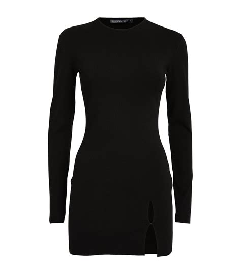 Womens Zeynep Arcay Black Knit Mini Dress Harrods Uk