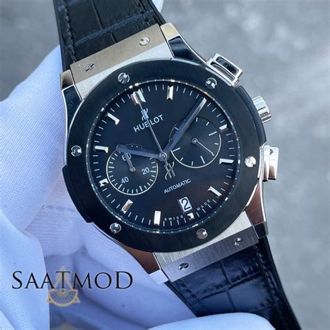 Hublot Classic Fusion Siyah Pvd Bezel Replika Saat Saatmod