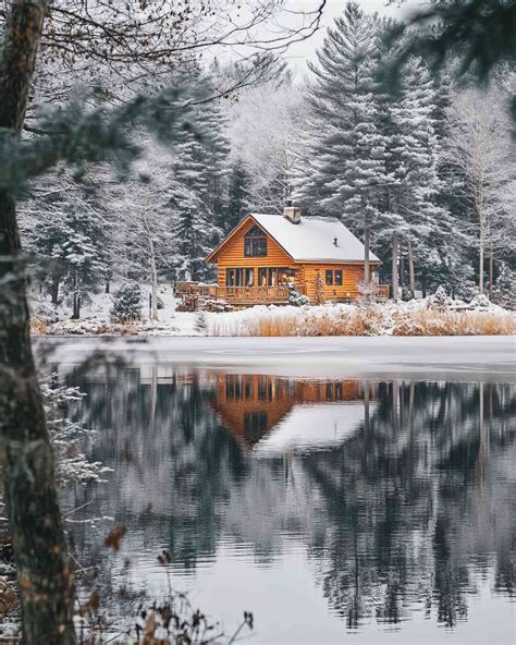 10+ Winter Cabins By The Lake (2024)