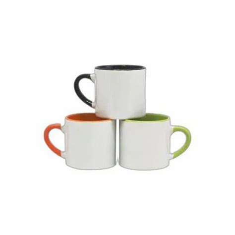 Ceramic Plain 06z 3tone Inner Color Sublimation Mug For Office Size Dimension 175ml At Rs 170