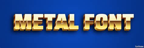 Metal Font Text Effect and Logo Design Font