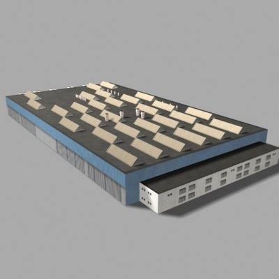 3d model airport hangar