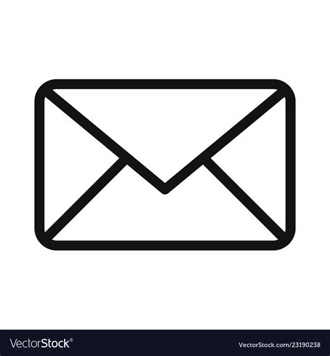 Email icon envelopemail symbol message sign Vector Image