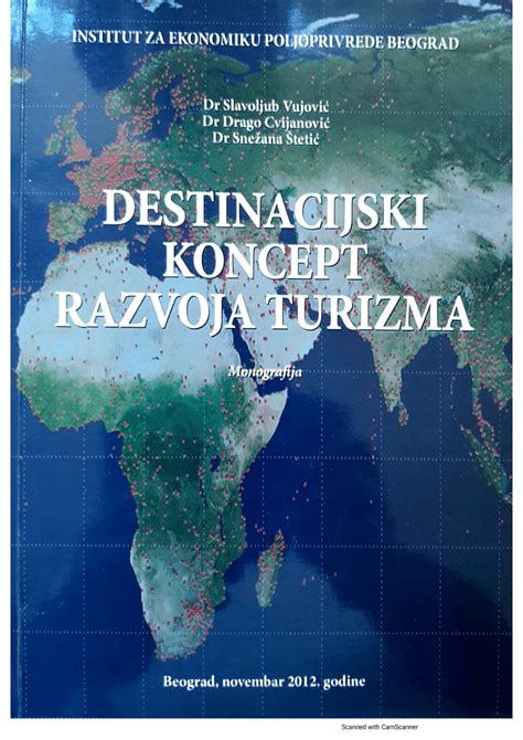 Pdf Destinacijski Koncept Razvoja Turizma