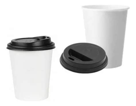 Vaso Cc Blanco Polipapel Oz Con Tapa X Un Cafe