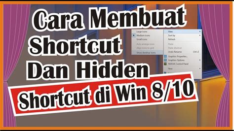 Cara Membuat Shortcut Di Desktop Windows Youtube