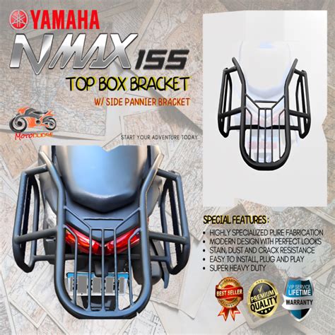 YAMAHA NMAX 155 V1 V2 V2 1 MOTODODGE SUPER HEAVY DUTY TOP BOX