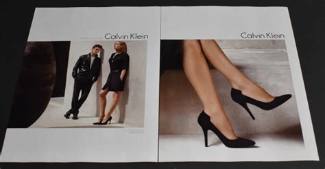 PRINT AD Sexy Heels Long Legs Fashion Lady Blonde Calvin Klein Dress Art Ha